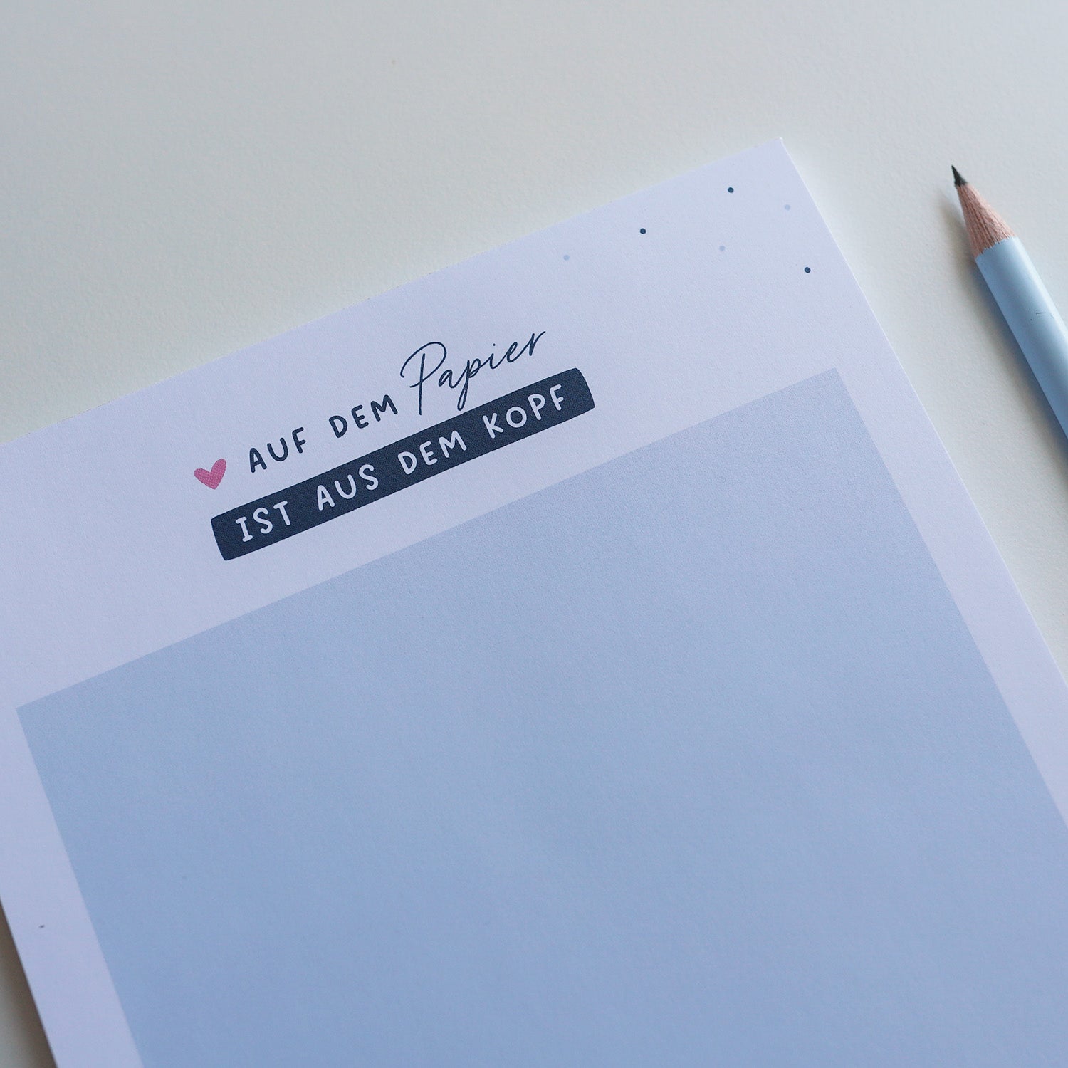 Notizblock A5 „Auf dem Papier"
