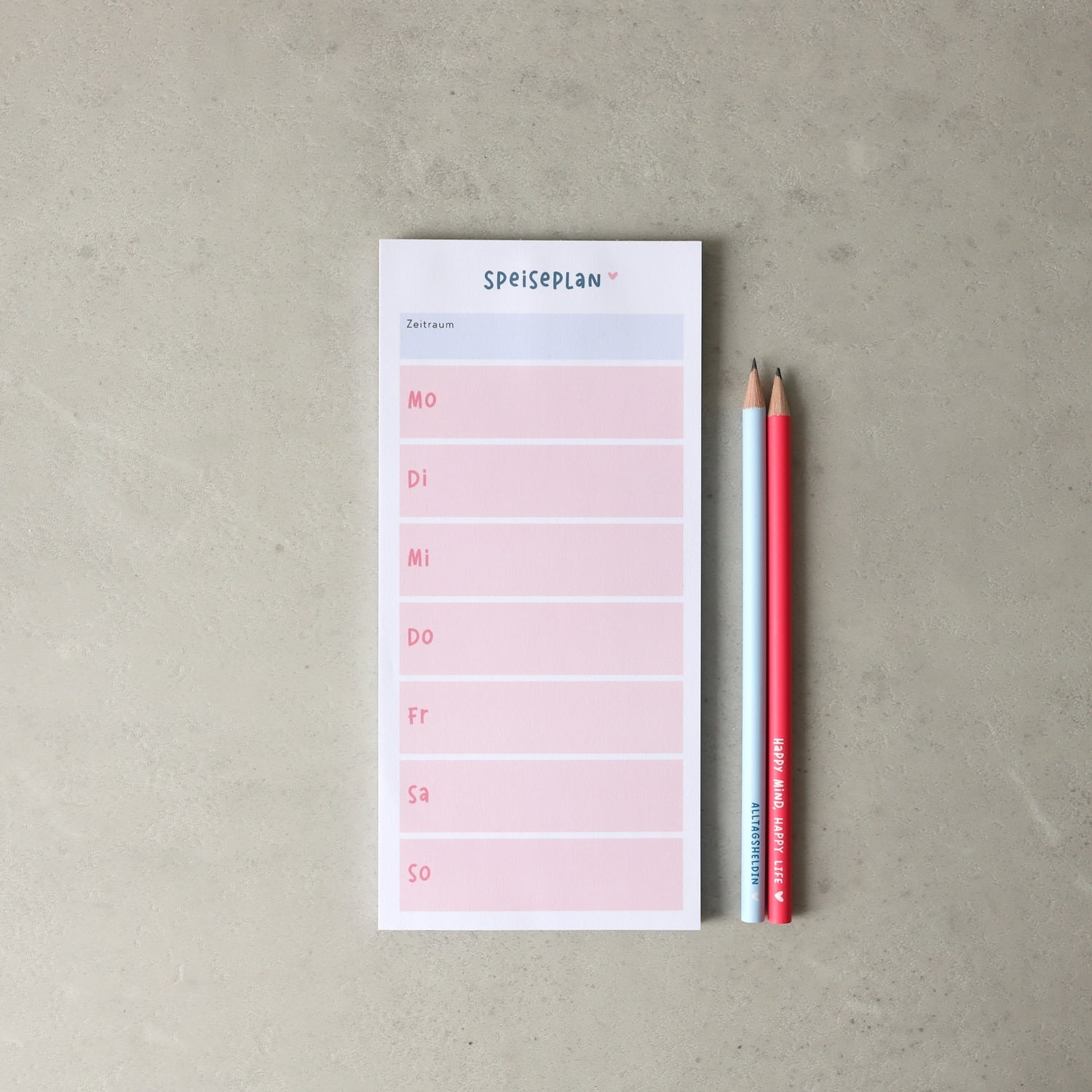 Notizblock DIN lang „Speiseplan"