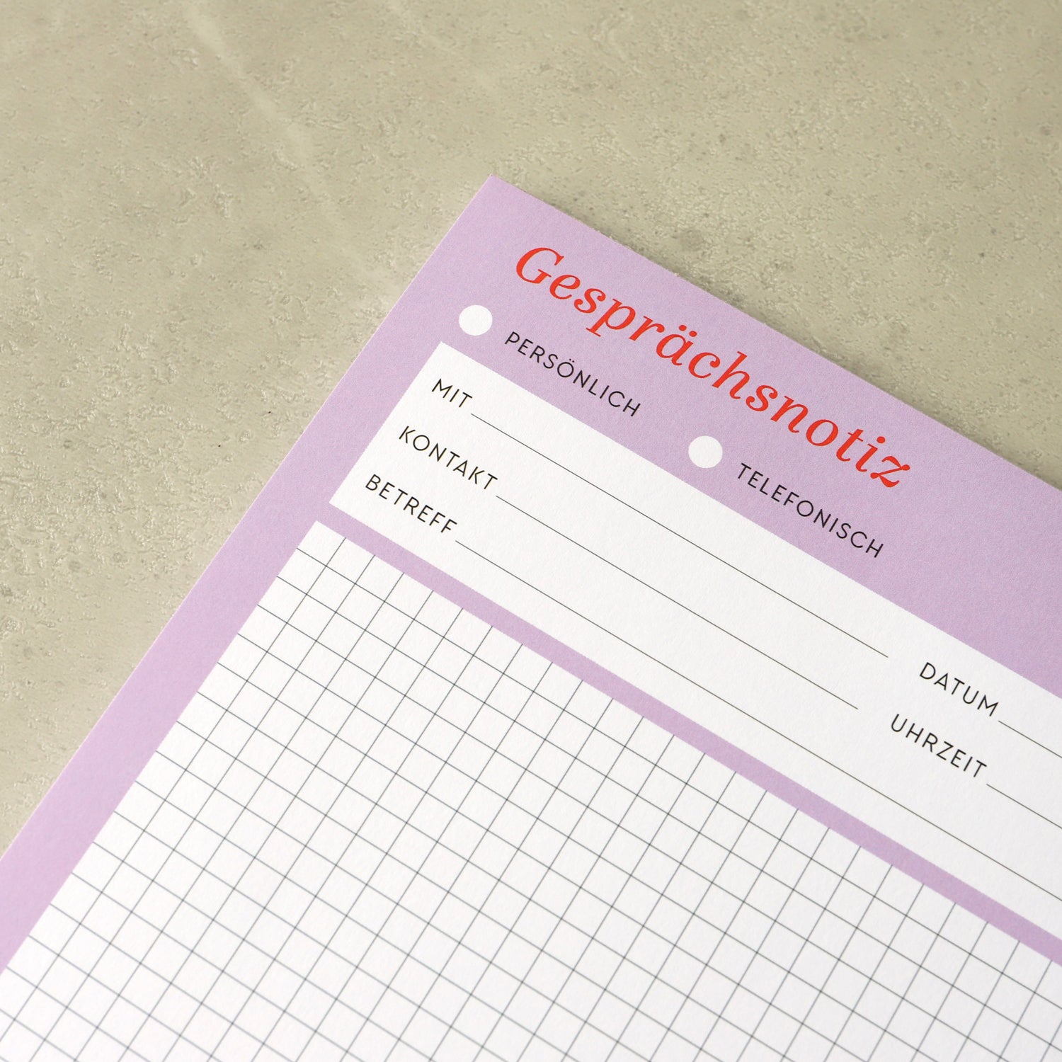 Notizblock A5 „Gesprächsnotizen"
