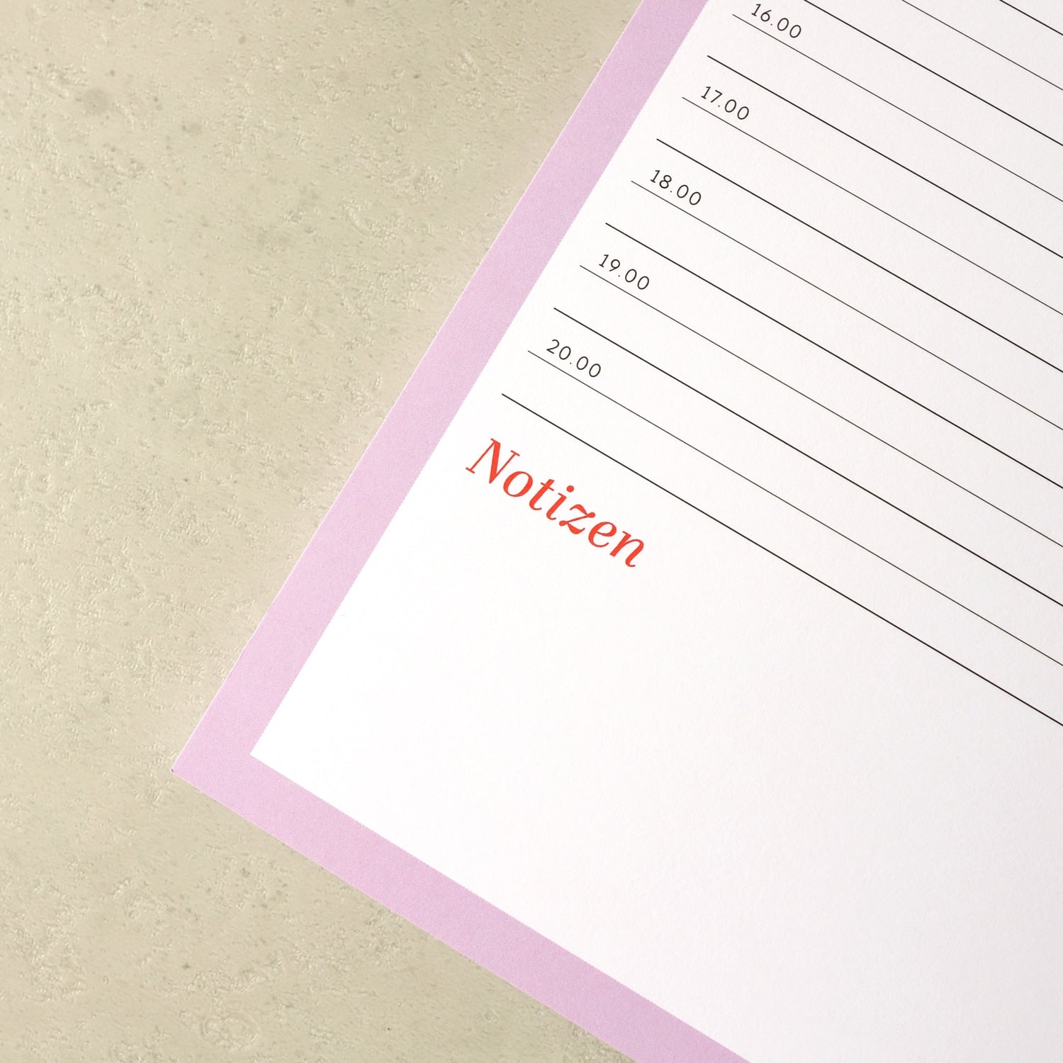 Notizblock A4 „Mein Tagesplan“