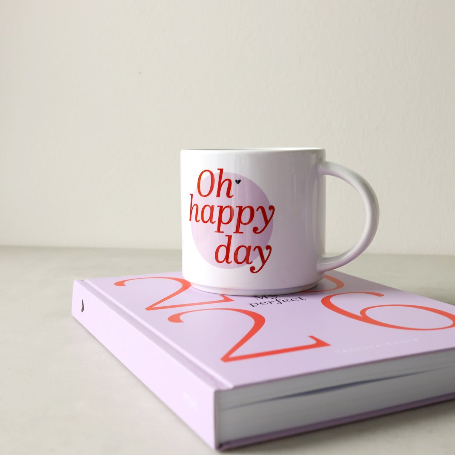 Jumbo-Tasse „Oh Happy Day“