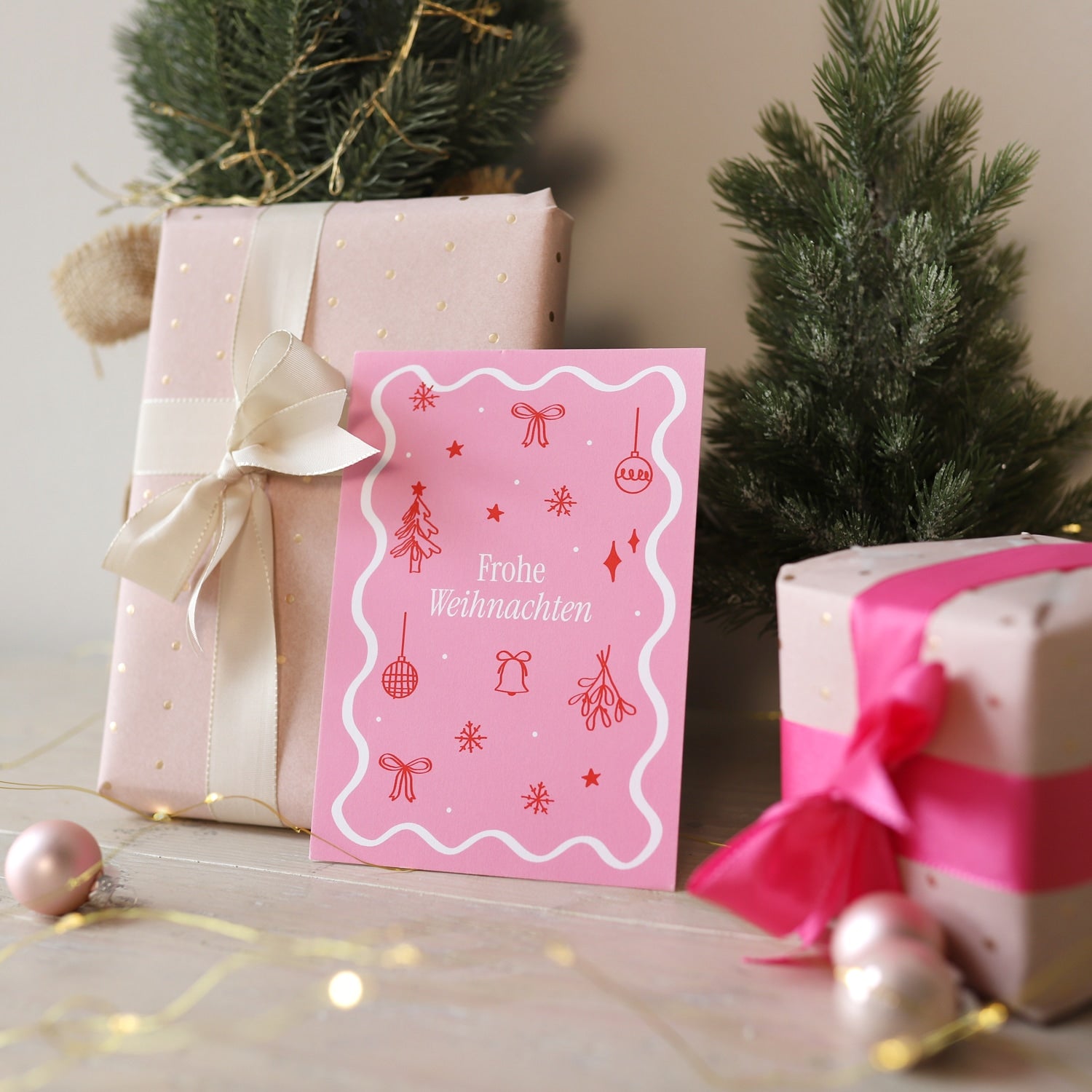 Postkarte „Frohe Weihnachten"