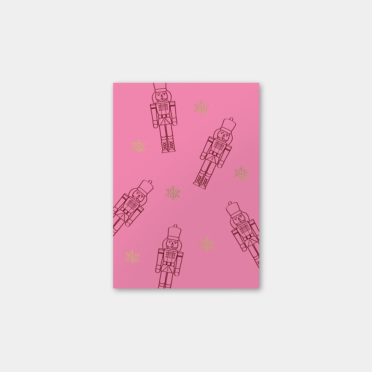 Postkarte „Nussknacker“ mit Gold