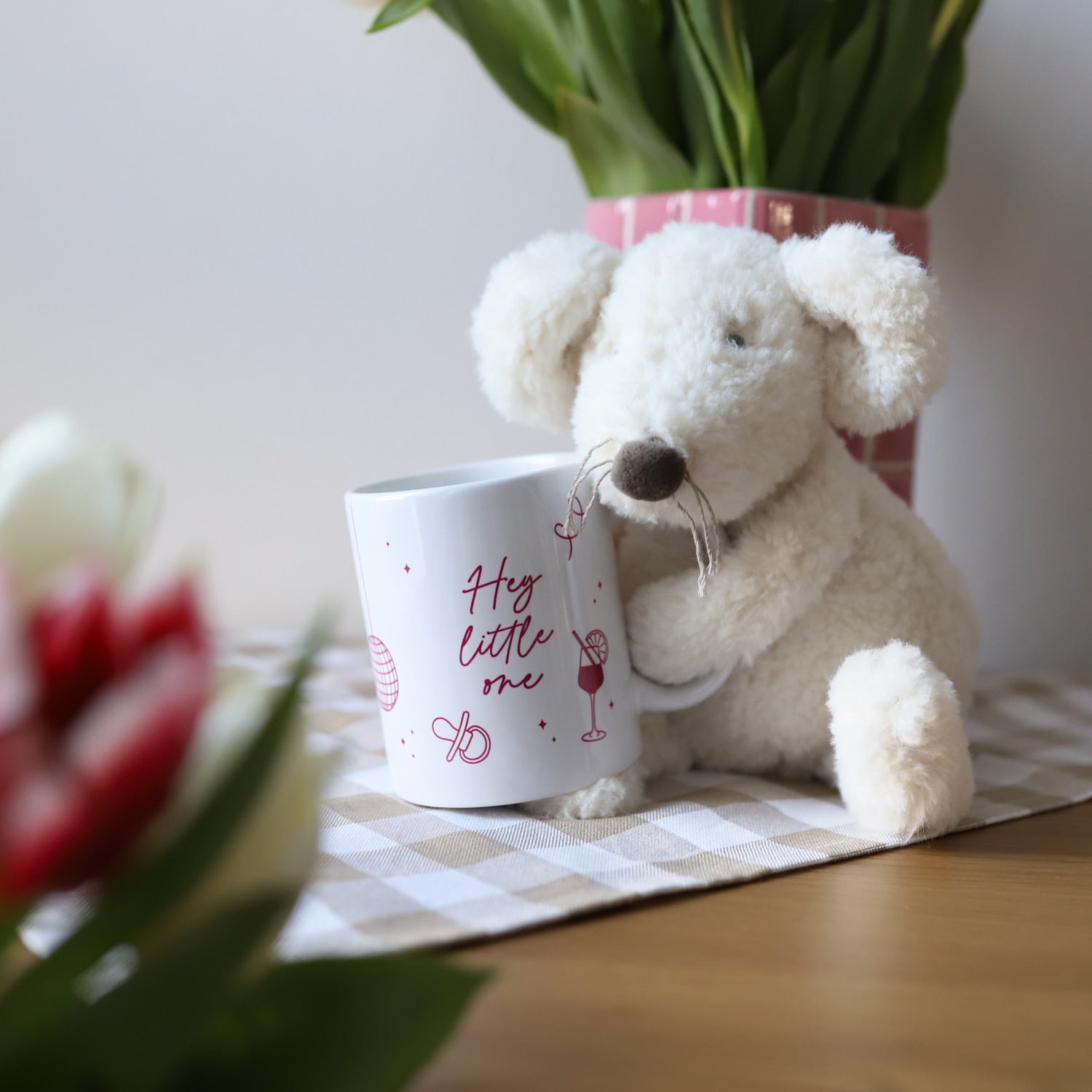 Tasse „Hey little one", pink