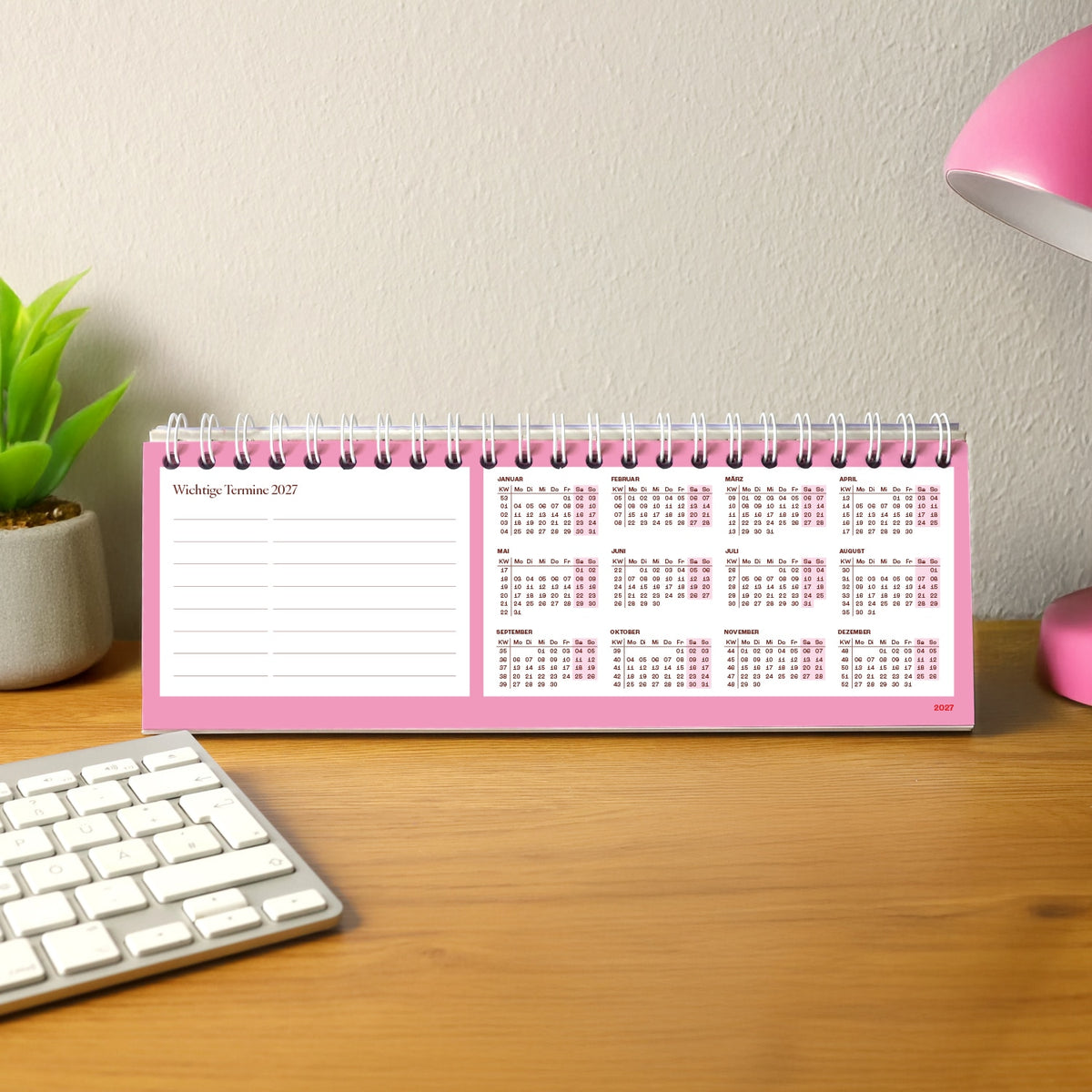 Tischkalender 2027 „Hallo neues Jahr“