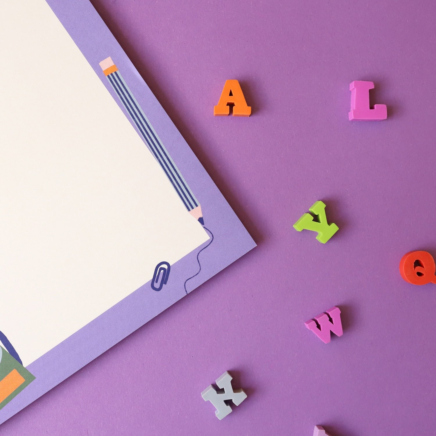 Notizblock A5 "Schule", lila