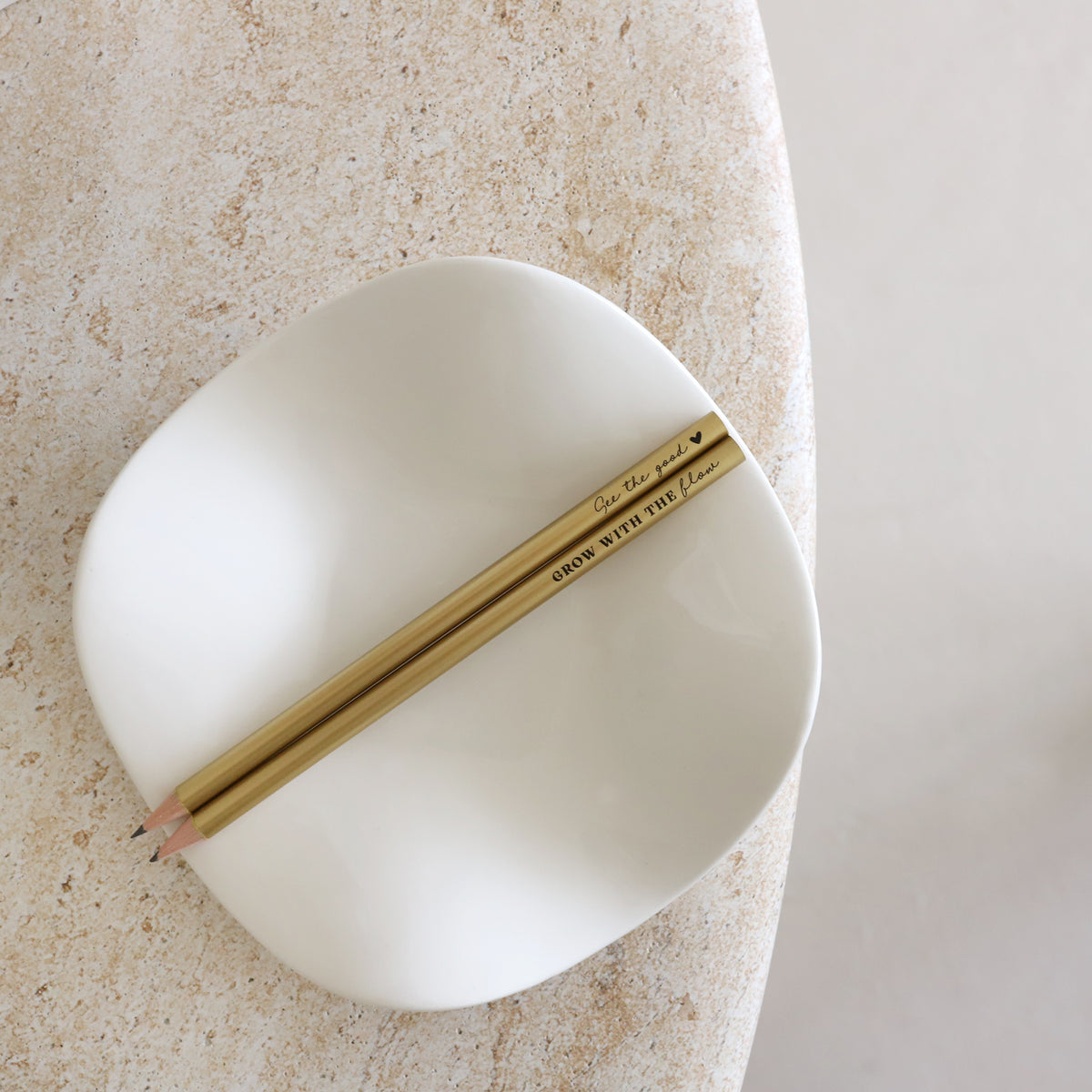 Bleistift-Set (2-er Set) "Grow", Gold