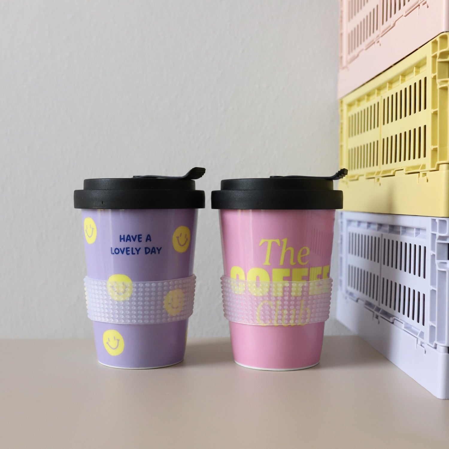 Bundle Coffee-to-go-Becher „Lovely Coffee“, 2er Set