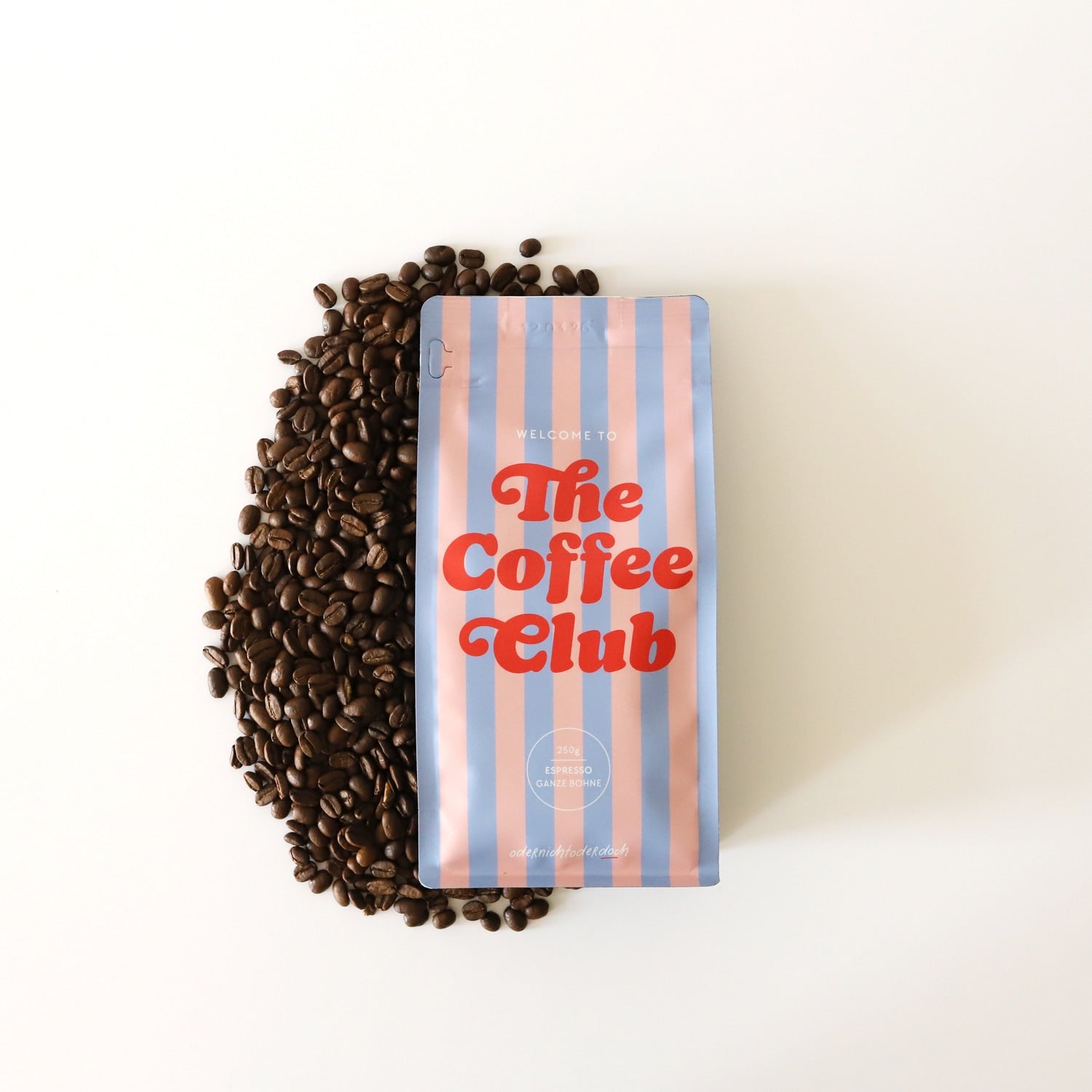 Kaffee „The Coffee Club", gestreift, ganze Bohne, 250g