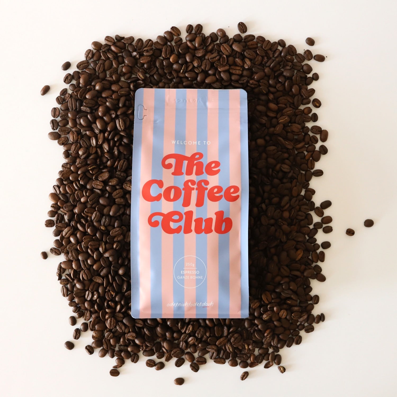 Kaffee „The Coffee Club", gestreift, ganze Bohne, 250g
