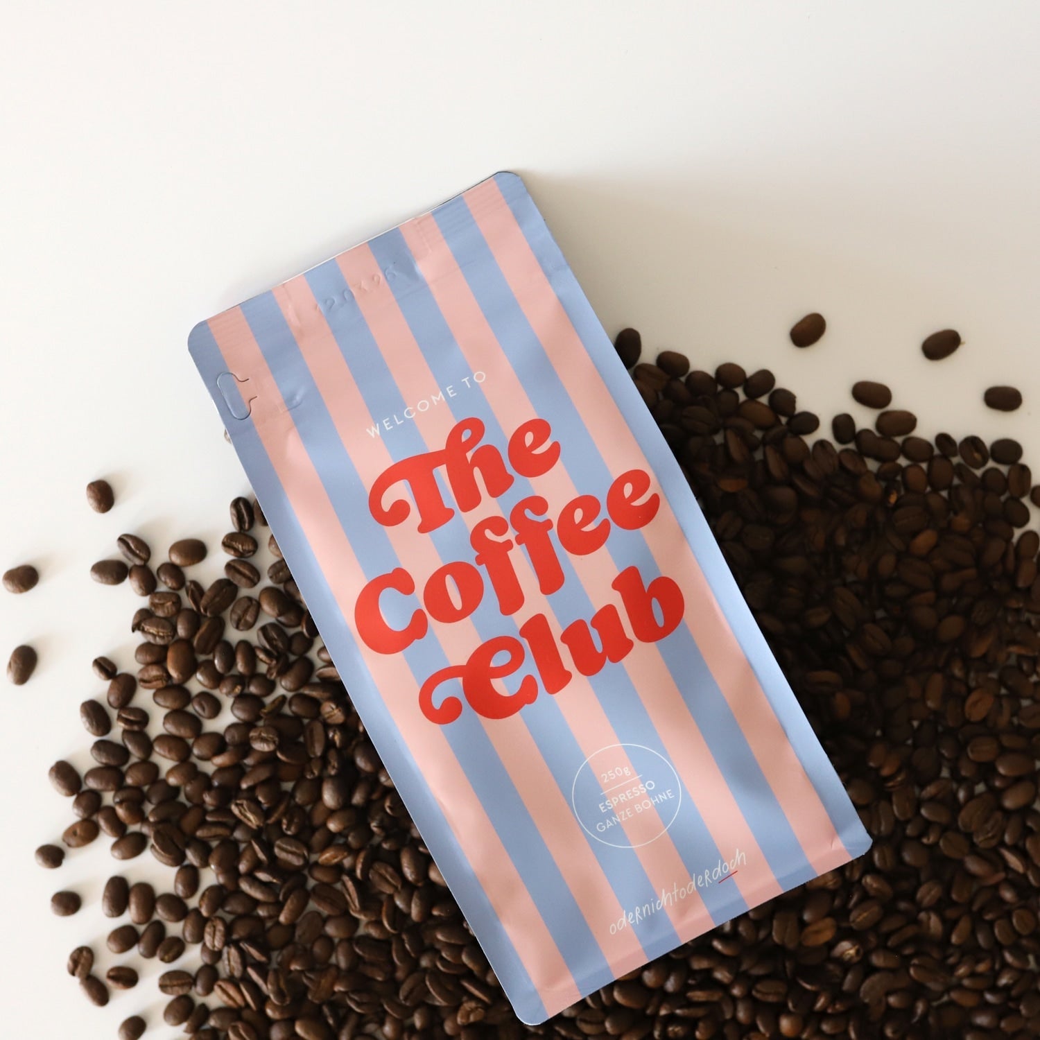 Kaffee „The Coffee Club", gestreift, ganze Bohne, 250g