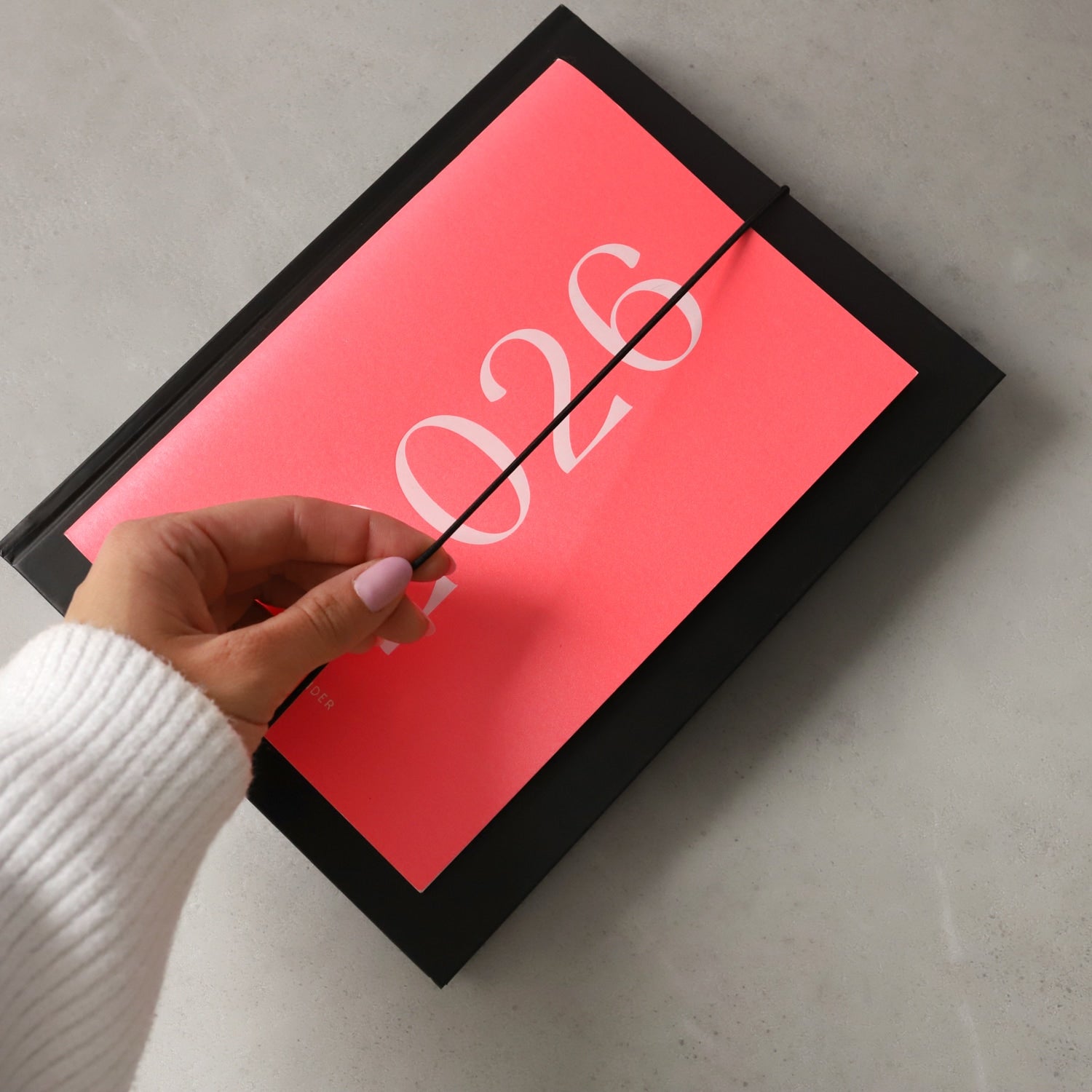 Verschlussgummi für Kalender A5 „Schwarz'